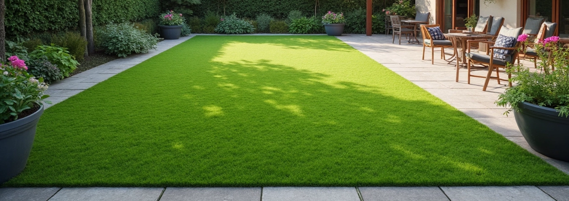 Gazon synthétique en rouleau