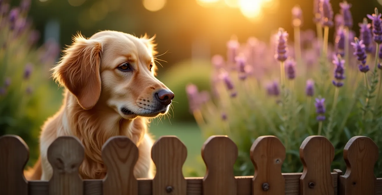 Séparation sécurisée entre zones de plantes médicinales toxiques et espaces accessibles aux animaux domestiques